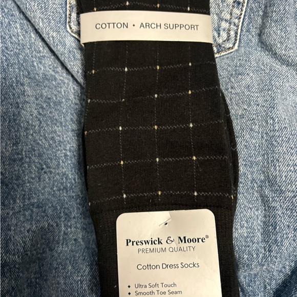 Preswick & Moore Other - Preswick & Moore Black Checkered Dress Socks